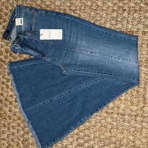 Judy Blue Flare Frayed Hem Jeans